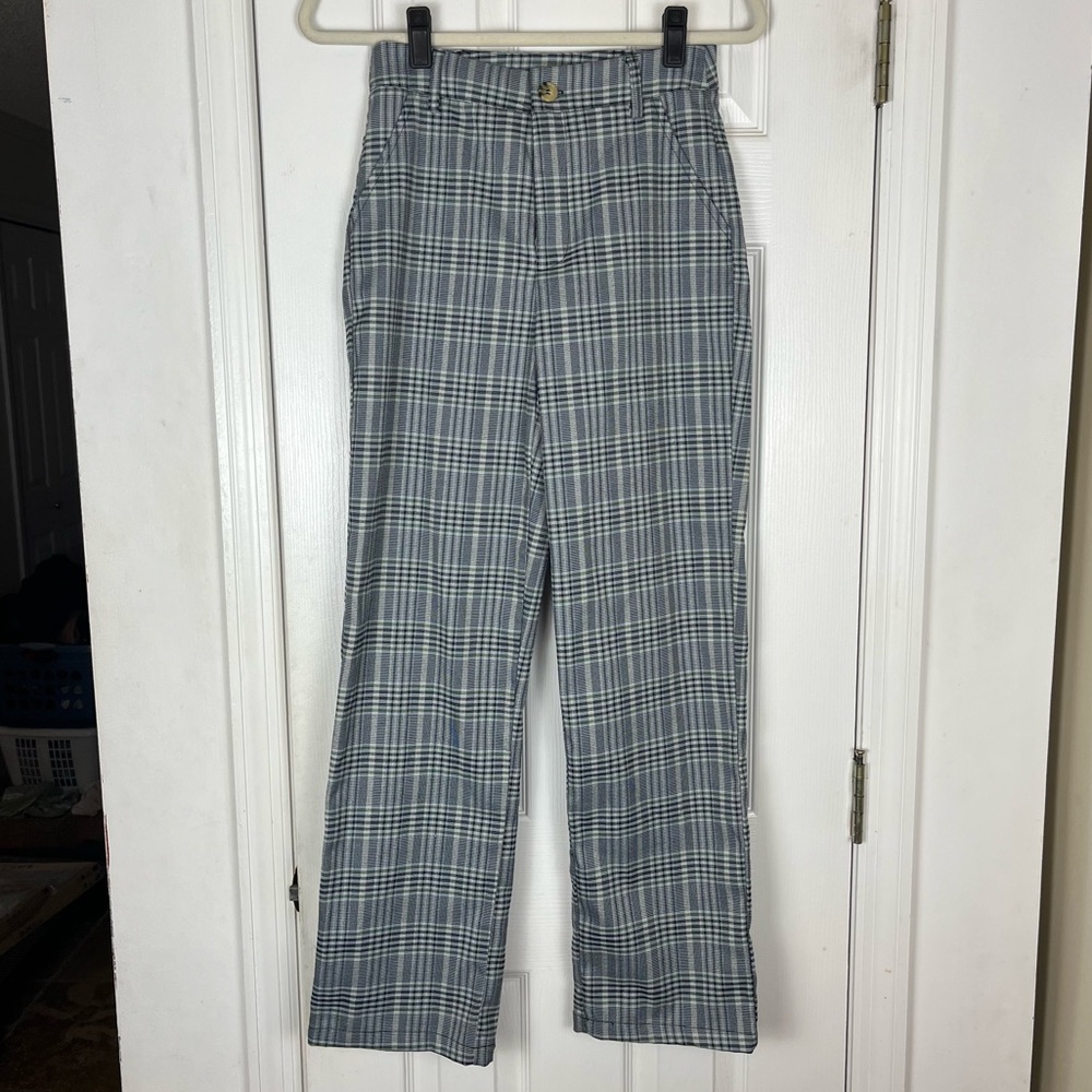 NWOT Tilly’s Full Tilt Plaid Trouser Pants Sz S